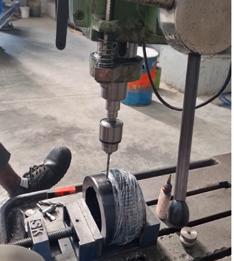 Industrial ESCO flexible coupling installation